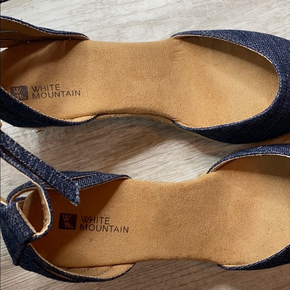 White Mountain denim espadrilles size 9 - Picture 4 of 4